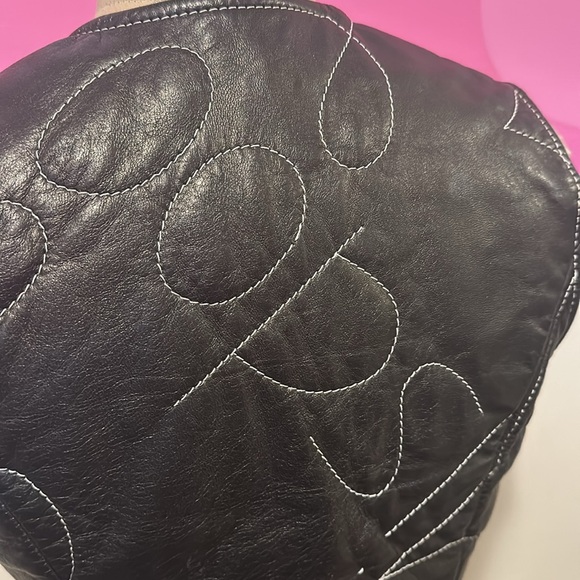 Moschino Black Oopsi Leather Vest - Picture 7 of 13